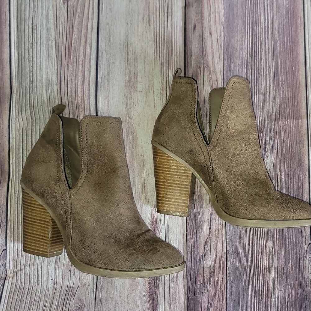 Charlotte Russe Brown Ankle Booties